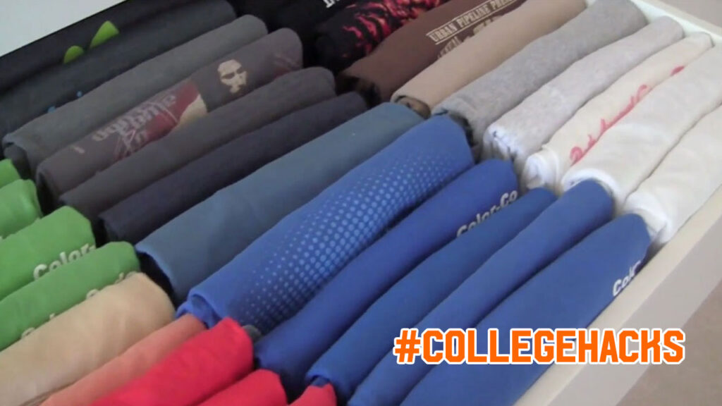 Fold your clothes vertically